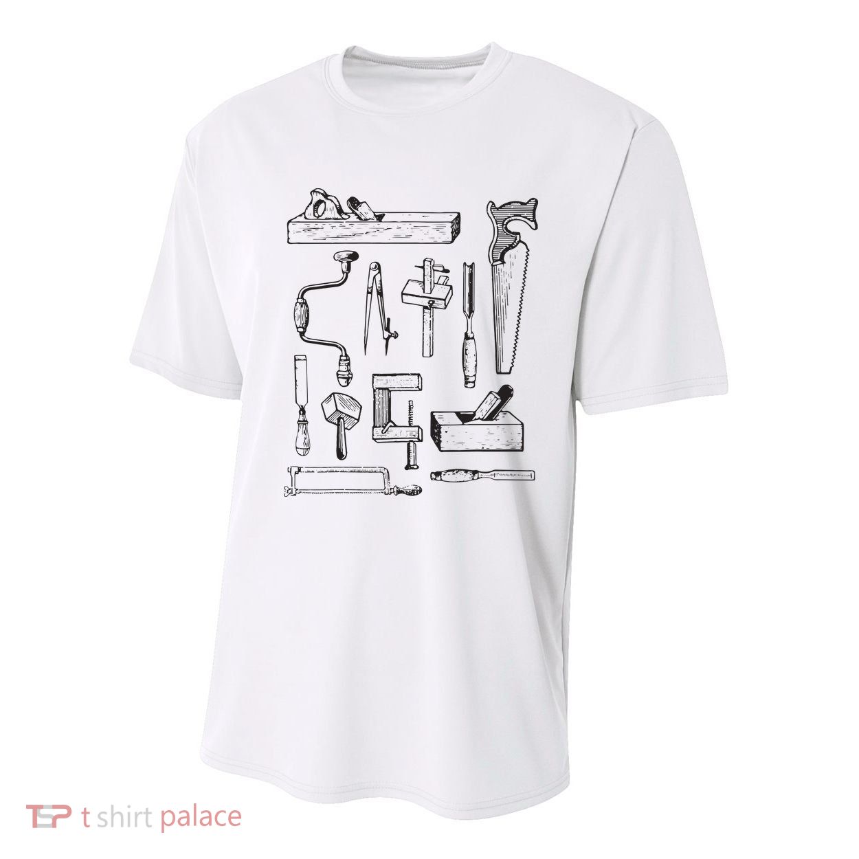 Woodworking Tools For Carpenters And Woodworkers Gift Men Youth Performance Sprint T-Shirt