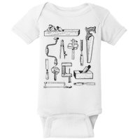 Woodworking Tools For Carpenters And Woodworkers Gift Men Baby Bodysuit