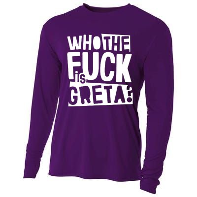 Who The Fuck Is Greta Cooling Performance Long Sleeve Crew