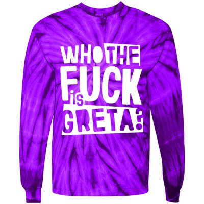 Who The Fuck Is Greta Tie-Dye Long Sleeve Shirt