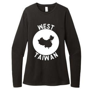 West Taiwan Funny China Map Cute Gift Womens CVC Long Sleeve Shirt