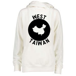 West Taiwan Funny China Map Cute Gift Womens Funnel Neck Pullover Hood