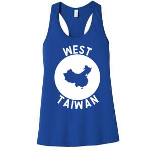 West Taiwan Funny China Map Cute Gift Women's Racerback Tank