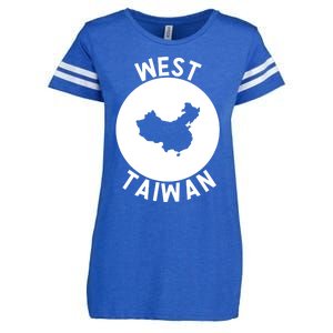 West Taiwan Funny China Map Cute Gift Enza Ladies Jersey Football T-Shirt