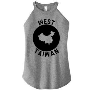 West Taiwan Funny China Map Cute Gift Women's Perfect Tri Rocker Tank