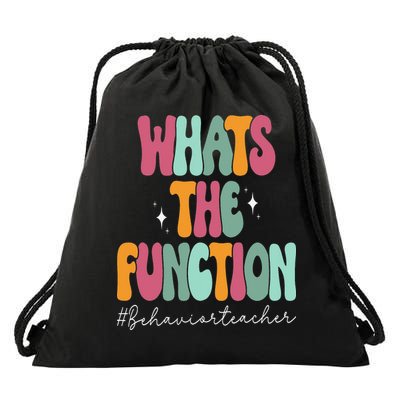 Whats The Function - Behavior Teacher ABA Therapist Gifts Drawstring Bag