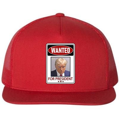 Wanted Trump For President Flatbill Hat