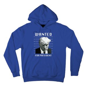 Wanted Trump For President Trump Mug Shot Never Surrender Hoodie