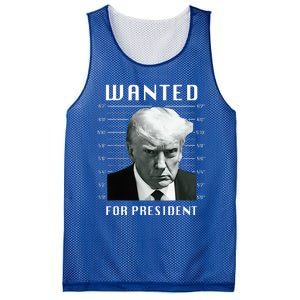 Wanted Trump For President Trump Mug Shot Never Surrender Mesh Reversible Basketball Jersey Tank