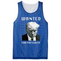 Wanted Trump For President Trump Mug Shot Never Surrender Mesh Reversible Basketball Jersey Tank