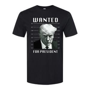 Wanted Trump For President Trump Mug Shot Never Surrender Softstyle CVC T-Shirt