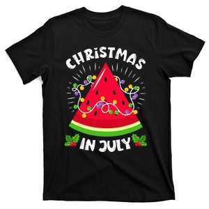 Watermelon Tree Funny Christmas In July Beach Summer T-Shirt