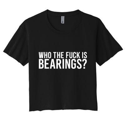 Who The Fuck Is Bearings Limited Crop Top
