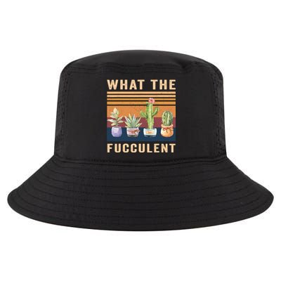 What The Fucculent Cactus Succulents Plants Gardening Gift Cool Comfort Performance Bucket Hat