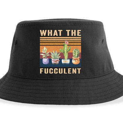 What The Fucculent Cactus Succulents Plants Gardening Gift Sustainable Bucket Hat