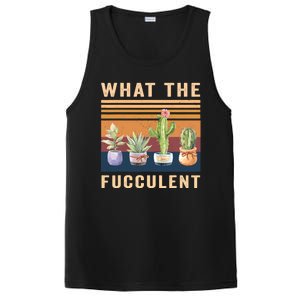 What The Fucculent Cactus Succulents Plants Gardening Gift PosiCharge Competitor Tank