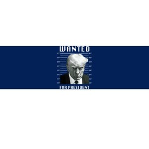 Wanted Trump For President Trump Mug Shot Never Surrender Bumper Sticker