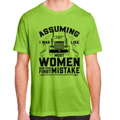 Wo Trucker Female Truck Driver Funny Gift Adult ChromaSoft Performance T-Shirt