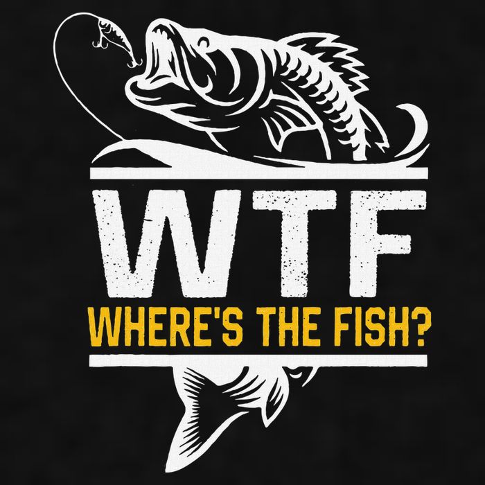 Wheres The Fish Wtf Funny Fishing Ladies PosiCharge Tri-Blend Wicking Tank