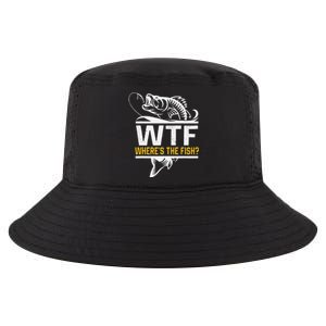 Wheres The Fish Wtf Funny Fishing Cool Comfort Performance Bucket Hat