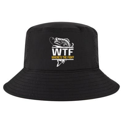 Wheres The Fish Wtf Funny Fishing Cool Comfort Performance Bucket Hat
