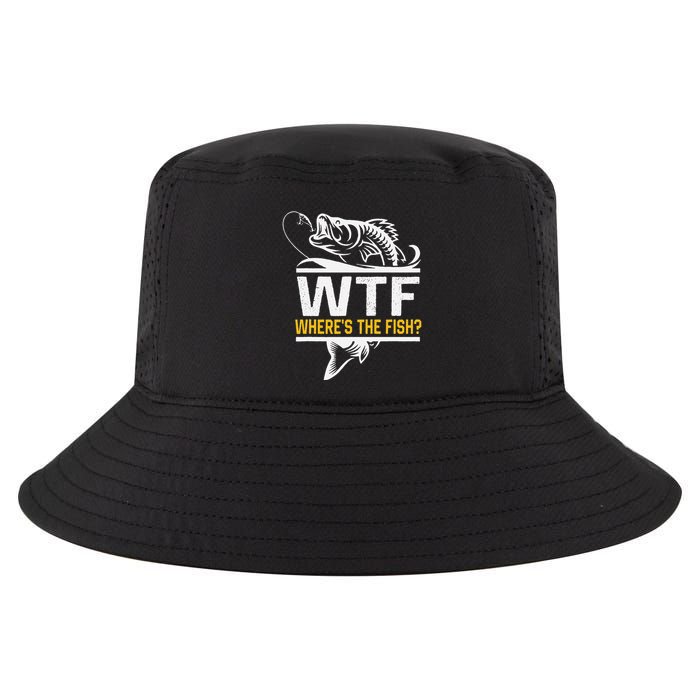 Wheres The Fish Wtf Funny Fishing Cool Comfort Performance Bucket Hat