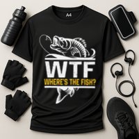 Wheres The Fish Wtf Funny Fishing Performance Shirt