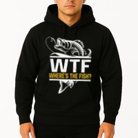 Wheres The Fish Wtf Funny Fishing Hoodie