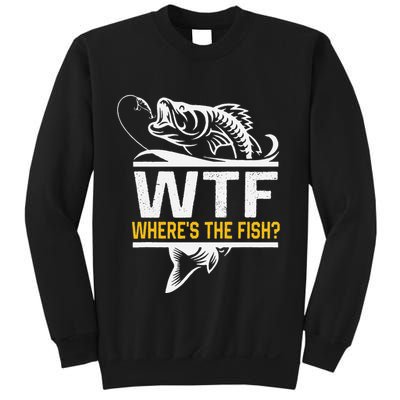 Wheres The Fish Wtf Funny Fishing Sweatshirt
