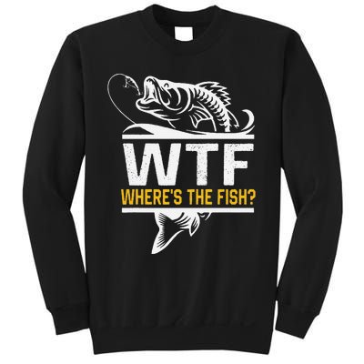 Wheres The Fish Wtf Funny Fishing Sweatshirt