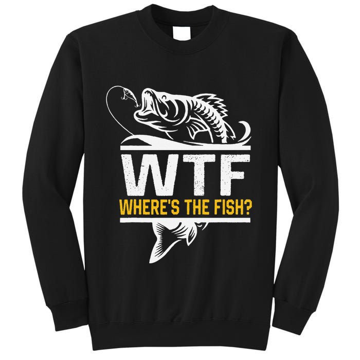 Wheres The Fish Wtf Funny Fishing Sweatshirt