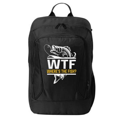Wheres The Fish Wtf Funny Fishing City Backpack