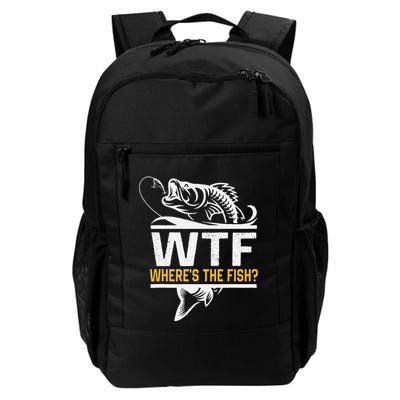Wheres The Fish Wtf Funny Fishing Backpack