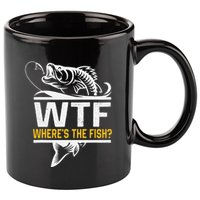 Wheres The Fish Wtf Funny Fishing 11oz C Handle Ceramic Mug