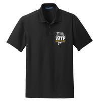 Wheres The Fish Wtf Funny Fishing Dry Zone Grid Polo
