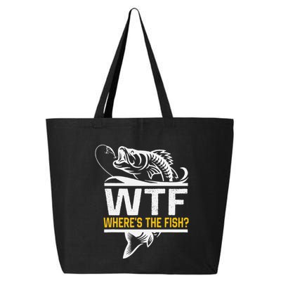 Wheres The Fish Wtf Funny Fishing 25L Jumbo Tote
