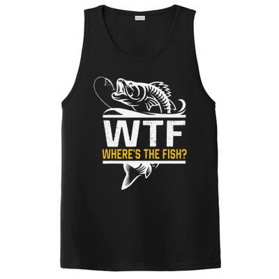 Wheres The Fish Wtf Funny Fishing PosiCharge Competitor Tank