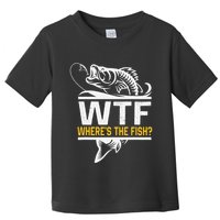 Wheres The Fish Wtf Funny Fishing Toddler T-Shirt