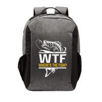 Wheres The Fish Wtf Funny Fishing Vector Backpack