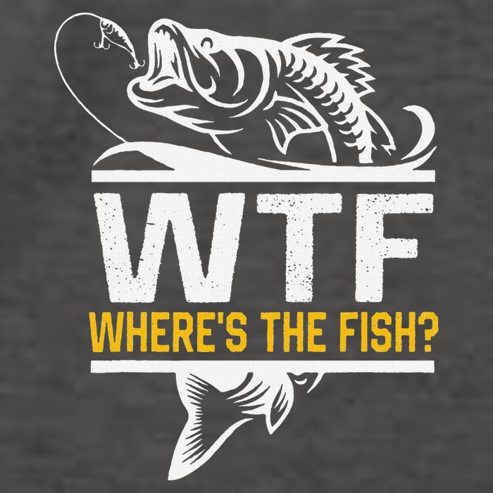 Wheres The Fish Wtf Funny Fishing Vector Backpack