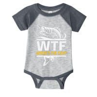 Wheres The Fish Wtf Funny Fishing Infant Baby Jersey Bodysuit