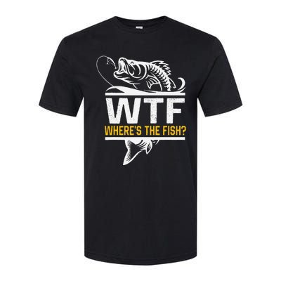 Wheres The Fish Wtf Funny Fishing Softstyle CVC T-Shirt