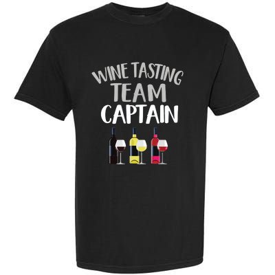 Wine Tasting Funny Theme Team Captain Garment-Dyed Heavyweight T-Shirt