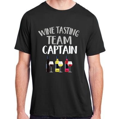 Wine Tasting Funny Theme Team Captain Adult ChromaSoft Performance T-Shirt