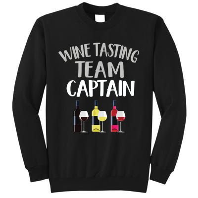 Wine Tasting Funny Theme Team Captain Tall Sweatshirt