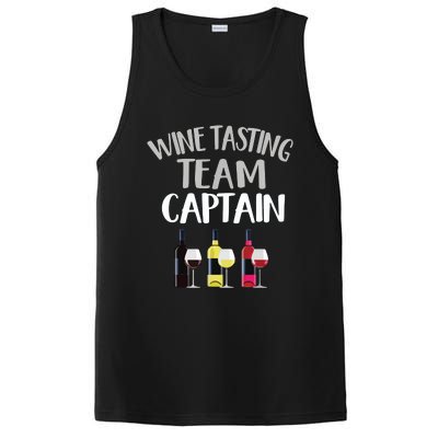 Wine Tasting Funny Theme Team Captain PosiCharge Competitor Tank