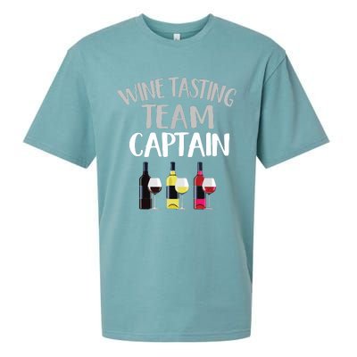 Wine Tasting Funny Theme Team Captain Sueded Cloud Jersey T-Shirt