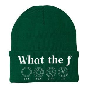 What The F Photography Camera F Stop Lens Photographer Knit Cap Winter Beanie