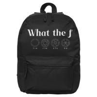 What The F Photography Camera F Stop Lens Photographer 16 in Basic Backpack