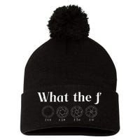 What The F Photography Camera F Stop Lens Photographer Pom Pom 12in Knit Beanie